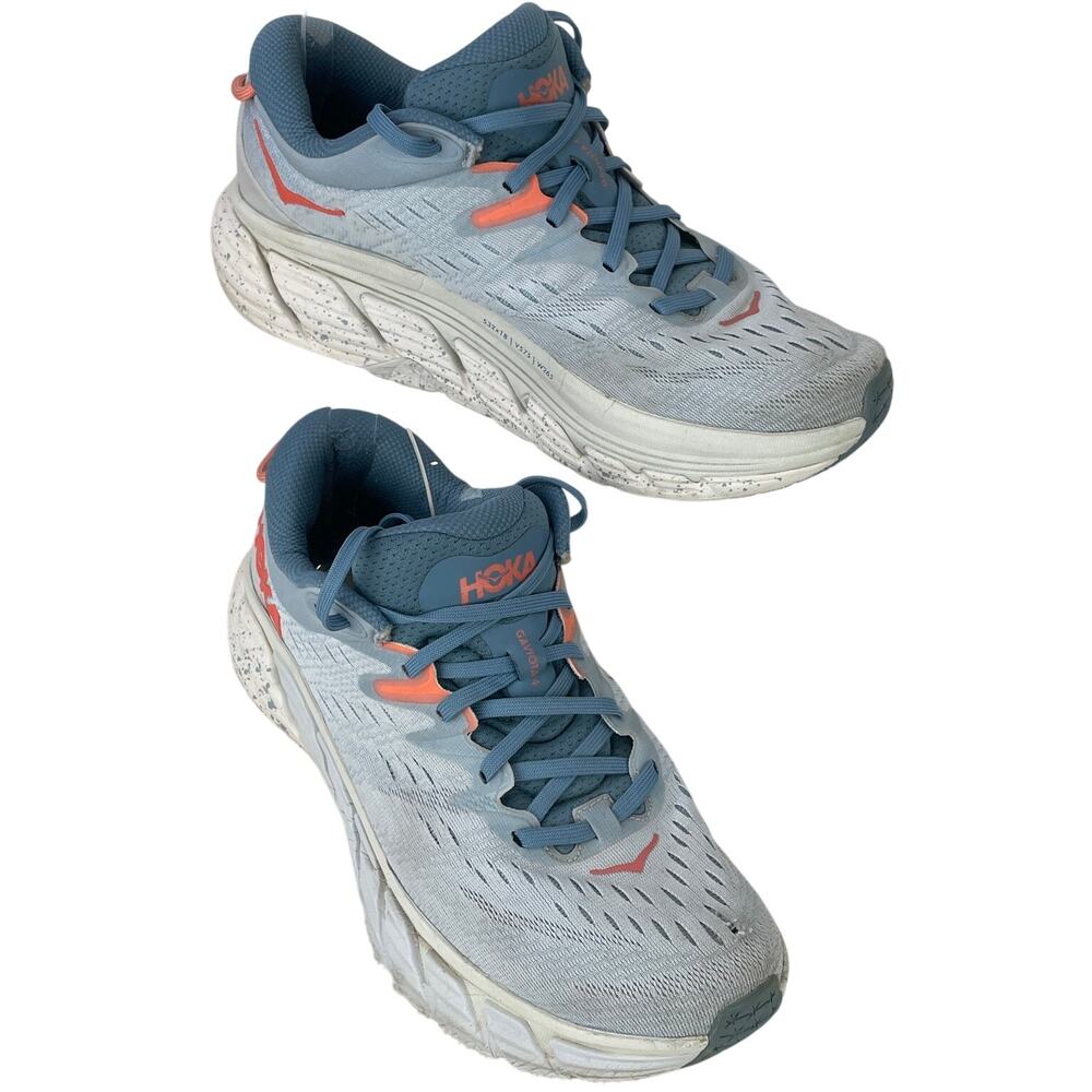 Hoka One One Gaviota 4 Womens Running Shoe Blue Fog/Plein Air *Read Desc* Size 9